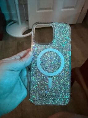 Kate Spade glitter iPhone 16 pro max case